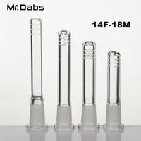 Wholesale Glass Downstem Diffuser With mm Female To mm Male Joint Drop down Smoke Cuts Dab Rig for glass bongs water pipes