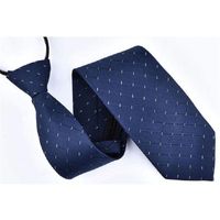 Wholesale fashion zip necktie cm tie zipper colorful striped lazy neckties check poyester ties neckwear