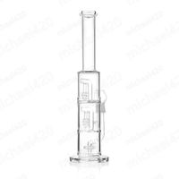 Wholesale New design water pipe three chambers of stacked recycle percs glass bong for smoking inches mm male joint