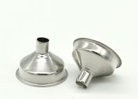 Wholesale 36 x mm Stainless Steel Mini Funnel For Liquor Alcohol Hip Whiskey Flasks Essential Oil Perfume Fill Transfer