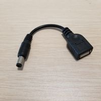 Wholesale DC mm x mm Adapter to USB Type A Converter Data Extension Cable Male to Female Black cm