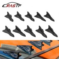 Wholesale RASTP Universal Auto Car Vehicle Roof Shark Tail Fin Black Vortex Wing Tip Type Decoration RS LKT023