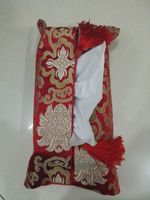 Wholesale Handmade Embroidery Silk Tissue Box Cover Napkin Paper Holder Home Decor