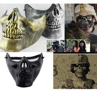 Wholesale New Fun Paintball Airsoft Masks Scary Skeleton Skull Mask Protective CS Games Carnival Halloween Christmas c113