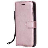 Wholesale Wallet Cell Phone Cases For Samsung Galaxy J3 US Version Flip back Cover Pure Color PU Leather Mobile Bags Coque Fundas