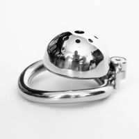 Wholesale Newest Stealth Lock Stainless Steel Male Chastity Device Super Small Cock Cage Penis Virginity lock Cock Ring Chastity Belt
