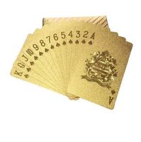 Wholesale Creative Black Gold Poker Cards Waterproof Collective Playing Cards