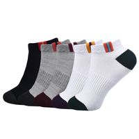 Wholesale High Quality Bamboo Men S Socks Casual Breathable Striped Business Short Sock Cotton Meias Chaussette Homme