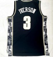 Wholesale College new men Georgetown Patrick Ewing White Basketball jersey shirts Discount Iverson Popular Sport Trainers Basketball wear