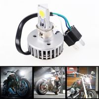 Wholesale H4 Car Motorcycle W LM COB LED High Low Beam Headlight Driving Head Bulb Light Lamp Motorbike silver