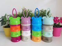 Contenant De Poudre De Lait Sans BPA,Conteneur Alimentaire Scell/é Portable Pour Le lait En Poudre Distributeur De Poudre De Formule Les Collations Et Les C/ér/éales