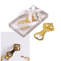 Wholesale Gold Crown Shape Alloy Beer Bottle Opener Wedding Favor bridal shower party gifts a gift for guests