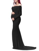 Wholesale Maternity Gown For Photography Props Maternity Photography Props Pregnancy Clothes Maxi Long Sleeve Maternity Dress