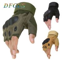Wholesale Tactical Fingerless Gloves Military Army Shooting Paintball Airsoft Bicycle Motorcross Combat Hard Knuckle Half Finger Gloves