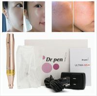 Wholesale Dr pen Derma Stamp Electric Tattoo Pen Home Use Microneedle roller mm mm Dr Dermapen With Needle Cartridges