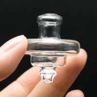 Wholesale Colorful glass bubble carb cap round ball dome for XL thick Hookahs Quartz thermal banger Nails water pipes dab bong oil rigs