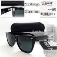 Wholesale Hot G15 Glass Lens Men Women Sunglasses UV400 Plank Frame Hinge Beach Party Unisex Vintage Eyeglass Oculos With Box Case