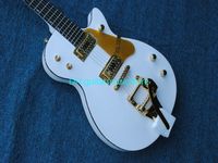 Wholesale Custom White Custom Electric Guitar with Tremolo Gold Hardware New Arrival OEM From China