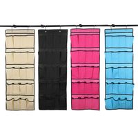 Wholesale Best Sale Pockets Non Woven Fabric Hanging Storage Bag Door Holder Home Shoes Organizing Bag with Hooks Space Saver Organizer