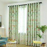 Wholesale Cartoon Curtains Ice Cream Printed Summer Curtain Tulle Sheer for Kids Party Birthday BedRoom Living Room Window Home Decoration