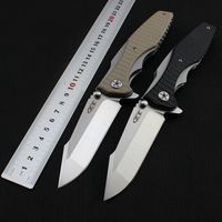 Wholesale ZT0393 Tactical Folding Knife use CR18MOV blade G10 Black and desert colors EDC Tools Outdoor Survival knives Zero Tolerance