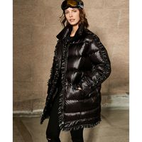 Kaufen Sie im Großhandel Lange Weiße Pufferjacke 2019 zum Großhandel HIJKLNL Mode Übergroße Puffer Jacke Damen