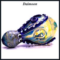 Wholesale Special Octopus water spoon pipe for somking hand Pipes glass oil burner Hookahs tobacco