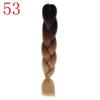 Wholesale 100g synthetic hair Extensions Purple Braiding Hair ombre Two Tone High Temperature Fiber expression braiding hair