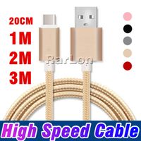 Wholesale Metal Housing Braided Micro USB Cable A Durable High Speed Charging USB Type C Cable with Bend Lifespan for Samsung Google