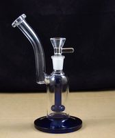 Wholesale 8 Inch glass bubbler water bong smoke pipe with showerhead shower head and box perc percolator