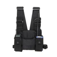 Wholesale Radio Chest Nylon Harness Chest Front Pack Pouch Holster Vest Rig Carry Cade for Baofeng UV R UV S TYT Wouxun Motorola Walkie Talkie