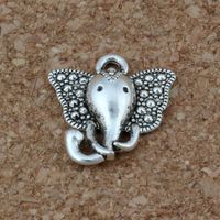 6 x Antique Silver 3D Donkey Charms Pendants 17mm x 15mm