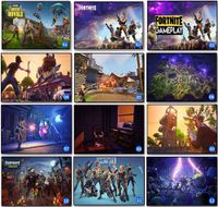 13 couleurs affiche en soie fortnite fortnite bataille jeu affiche mur peinture affiches imprime sur soie art mur photos c4654 - poster fortnite a imprimer gratuit