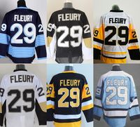 Wholesale Factory Outlet Men s Fleury Conor Sheary Kennedy Black Blue Yellow White New ice hockey jerseys free shippin