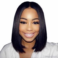 Wholesale Middle Part Bob Hairstyles Black Women Buy Cheap