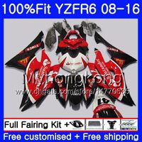 Wholesale Injection For YAMAHA YZF R6 YZF Santander red YZFR6 HM YZF R YZF600 YZF R6 Fairings