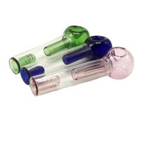 Wholesale Glass Pocket Bubbler About quot Inch G with Large Side Carb Hole Hybrid Spill Proof Mini Glass Spoon Hand Pipe
