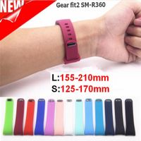 Wholesale L S Replacement Watch Band For Samsung Gear Fit SM R360 bracelet Silicone Wristband Strap for Samsung Galaxy Gear Fit2 Band