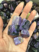 Wholesale DingSheng Natural Purple Charoite Cube Gems Chakra PalmStones Gravel Crystal Quartz Tumbled Stone Chips For Healing Reiki