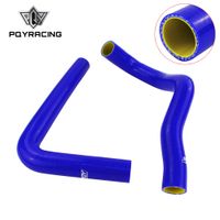 Wholesale Blue yellow Silicone Radiator HOSE For TOYOTA SUPRA JZA80 JZ GTE TURBO NON VVTI with PQY logo PQY LX2001T QY