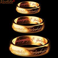 Wholesale Gold Color New Fashion Hobbit Gift Midi Ring Tungsten One Ring Of Power Gold Lord of Ring Women and Men