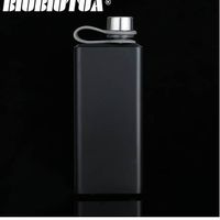 Wholesale BIUBIUTUA Stainless Steel oz Pocket Hip Flask Drink Alcohol Whiskey Flasks Russian Liquor Pot Black Painted Wine Bottle As Gift