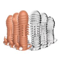 Wholesale Crystal Delay Extender Spike Penis Sleeve Cock Enhance Special sleeve for Men delay ejaculation Excited Sex Toys