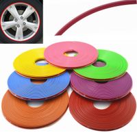 Wholesale Universal M Roll Car styling Car Vehicle Color Wheel Rims Protector Care Tire Guard Line Rubber Moulding Trim Car Sticker
