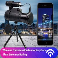 Wholesale 40 Wireless Monocular Infrared Mobile Telescope Digital Night Vision HD High Magnification Outdoor Hunting Times FMC Green Film DHL