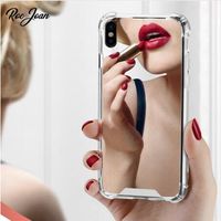 Wholesale Anti knock Mirror Hybrid Make UP TPU PC Case Cell Phone Cover Shockproof For iPhone mini pro X XS MAX XR plus SE