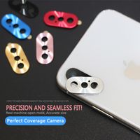 Wholesale For iphone x xs max xr plus Camera Lens Protector Case Guard Circle Metal Ring Bumper lens Protection Ring Cover Saver