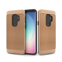 Wholesale Armor phone case For Motorola MOTO E4 E5 plus G6 Play TPU PC in Woven Pattern Shockproof For LG Q7 plus