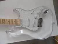 Wholesale Manufacturers custom made processing instrument high quality acrylic electric guitar EMS mail bag