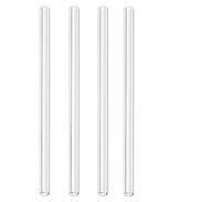Wholesale Reusable Eco Borosilicate Glass Drinking Straws Clear Straight Straw cm mm Milk Cocktail Drinking Straws love rose glass oil burner pipe